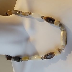 Natural Tumbled Agate Necklace